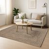vidaXL Tapis de surface Rectangulaire Naturel et Noir 140 x 200 cm