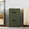 vidaXL Cabinet de Dossier avec tiroir Vert olive 44 x 50 x 106.5 cm