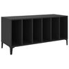 vidaXL Armoire &agrave; disques noir 100x38x48 cm bois d'ing&eacute;nierie