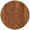 vidaXL Plateau de table &Oslash; 50 x 4 cm Rond Bois de ch&ecirc;ne massif