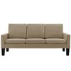 vidaXL Canap&eacute; &agrave; 3 places Cappuccino Similicuir