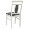 vidaXL Chaise de salle &agrave; manger 2 pcs Blanc et Gris