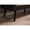 Finori Table basse Vienna 55A Noir et impression de rotin