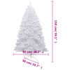 vidaXL Sapin de Noël artificiel à charnières avec neige floquée 150 cm