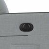 vidaXL Fauteuil inclinable &eacute;lectrique Gris clair Tissu