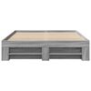 vidaXL Cadre de lit sans matelas sonoma gris 140x190 cm