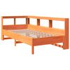 vidaXL Lit biblioth&egrave;que sans matelas cire marron 90x200 cm pin massif