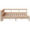 vidaXL Lit biblioth&egrave;que sans matelas 140x200 cm bois massif de pin
