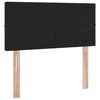 vidaXL Lit de Rangement avec matelas Noir 90 x 190 cm Velours
