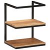 vidaXL &Eacute;tag&egrave;re murale 40x30x50 cm bois massif d'acacia et fer
