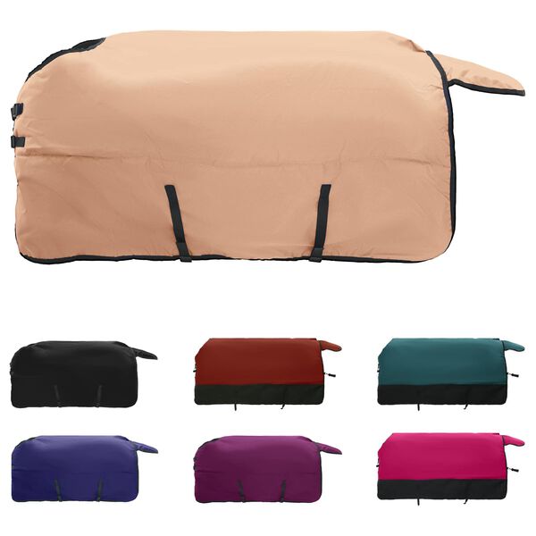vidaXL Couverture &Eacute;quine Cappuccino 115 cm Polyester
