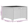 vidaXL Bo&icirc;te de rangement de jardin 60x54x41 cm Rotin PP Marron