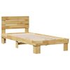 vidaXL Cadre de lit avec t&ecirc;te de lit sans matelas 100x200 cm