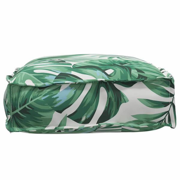 vidaXL Coussin Feuille Motif feuille 60 x 40 x 8 cm Tissu Oxford