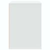 vidaXL Commode d'angle blanc 80x41x58 cm bois d'ing&eacute;nierie