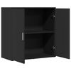 vidaXL Buffet noir 79x38x80 cm bois d'ing&eacute;nierie