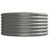vidaXL Lit sur&eacute;lev&eacute; de jardin Acier galvanis&eacute; 368x80x36 cm gris