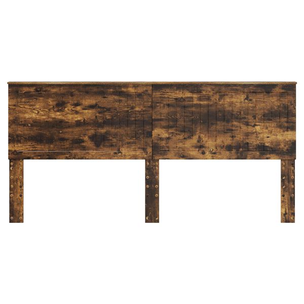 vidaXL T&ecirc;te de lit Ch&ecirc;ne fum&eacute; 200 cm Bois d'ing&eacute;nierie