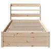 vidaXL Cadre de lit avec t&ecirc;te de lit sans matelas 75x190 cm