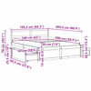 vidaXL Lit avec tiroirs et matelas blanc 160x200 cm bois massif de pin