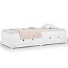 vidaXL Lit de jour sans matelas blanc 75x190 cm bois de pin massif