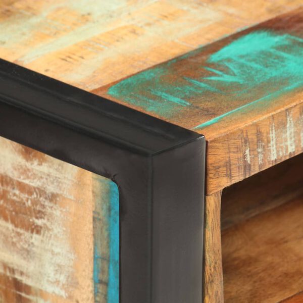 vidaXL Table de chevet 40x35x55 cm Bois de r&eacute;cup&eacute;ration massif