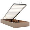 vidaXL Cadre de lit avec matelas Autre 2 pcs Tan PVC