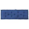 vidaXL Coussins de plancher de palette lot de 2 Coton Bleu clair