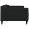 vidaXL Lit de repos sans matelas noir 90x200 cm tissu