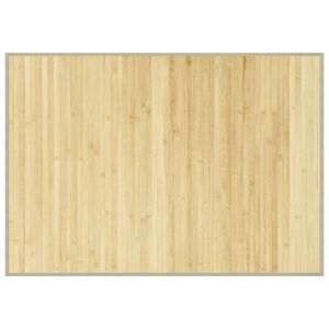 vidaXL Tapis rectangulaire naturel clair 70x100 cm bambou