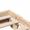 vidaXL Cadre de lit Pin massif 90 x 200 cm Bois massif en pin