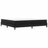 vidaXL Cadre de lit avec matelas Noir 200 x 200 cm tissu