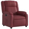 vidaXL Fauteuil inclinable &eacute;lectrique Rouge bordeaux Similicuir