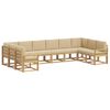 vidaXL Ensemble de canap&eacute;s d'ext&eacute;rieur 10 pc Blanc et Beige