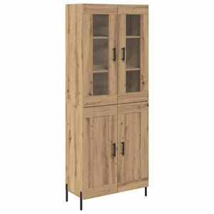 vidaXL Haut Armoire Montage mural Ch&ecirc;ne artisanal 69,5 x 34 x 180 cm