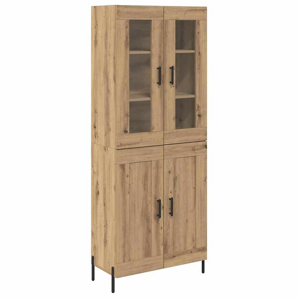 vidaXL Haut Armoire Montage mural Ch&ecirc;ne artisanal 69,5 x 34 x 180 cm