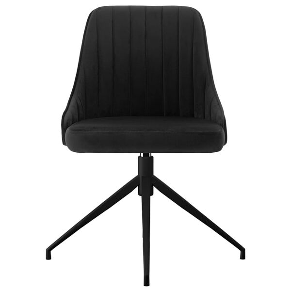 vidaXL Chaises &agrave; manger lot de 6 noir velours
