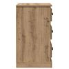 vidaXL Cabinet de chevet avec tiroir Ch&ecirc;ne artisanal 39 x 39 x 67,5 cm