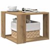vidaXL Table basse ch&ecirc;ne artisanal 40x40x30 cm bois d'ing&eacute;nierie