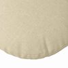 vidaXL Coussins de si&egrave;ge 2 pcs Cr&egrave;me &Oslash;80 x 29 cm tissu
