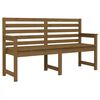 vidaXL Banc de jardin marron miel 159,5x48x91,5 cm bois de pin massif