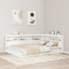 vidaXL T&ecirc;te de lit de rangement Blanc 160 cm Bois d'ing&eacute;nierie