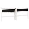vidaXL T&ecirc;te de lit capitonn&eacute;e Gris clair 200 cm Pin massif