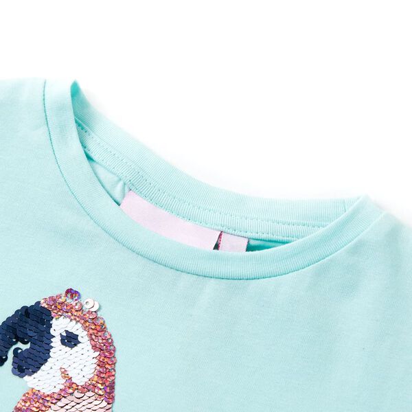 T-shirt pour enfants aqua clair 116