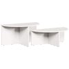 vidaXL Table basse 2 pc Blanc 79 x 39,5 x 40 cm Bois massif en pin