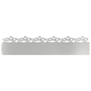 vidaXL Bordures de pelouse 10 pc 103 x 0,05 x 22 cm Acier galvanis&eacute;