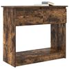 vidaXL Table console avec tiroirs ch&ecirc;ne fum&eacute; 85,5x38,5x74,5 cm