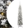 vidaXL Sapin de No&euml;l artificiel avec &eacute;clairage LED Vert et blanc
