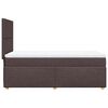 vidaXL Sommier &agrave; lattes de lit avec matelas Marron fonc&eacute; 90x200 cm