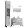 vidaXL Ensemble de meubles de salle de bain 3 pcs gris b&eacute;ton